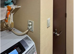城東区　洗濯水洗交換　ビフォー