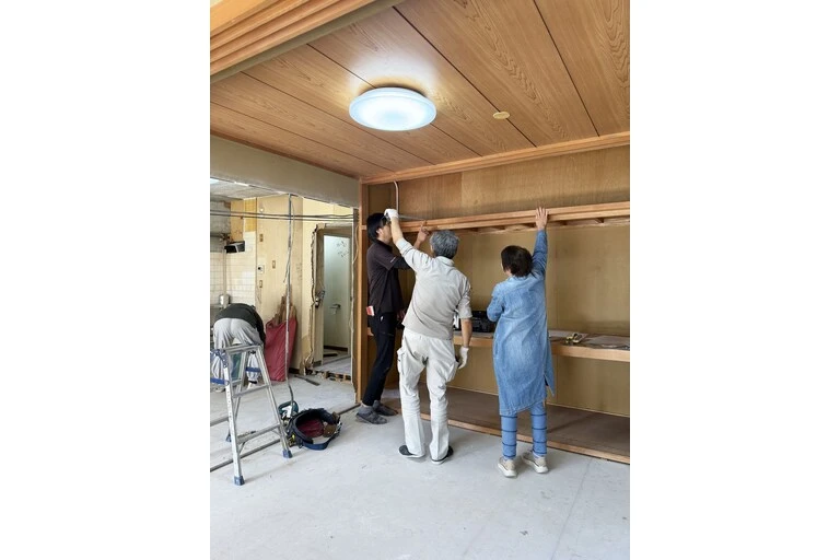 城東区マンションリノベーション　現場打ち合わせ