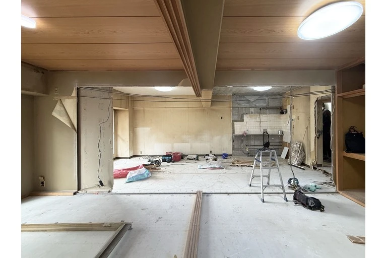 城東区マンションリノベーション　現場打ち合わせ