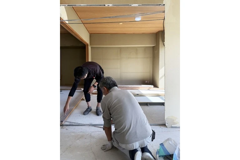 城東区マンションリノベーション　現場打ち合わせ
